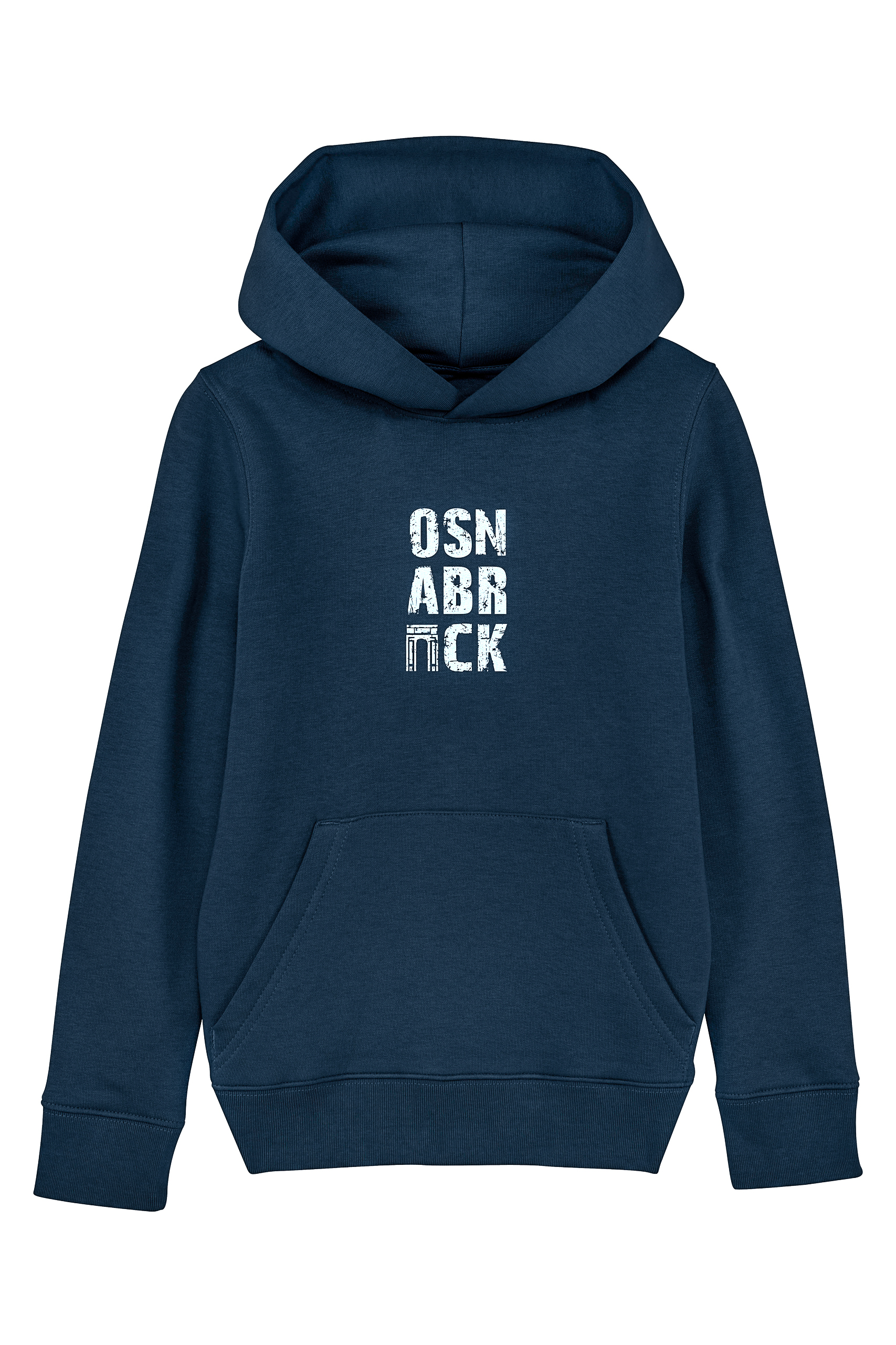 OSNABRÜCK Kinder Hoodie Nachtblau kleiner Print