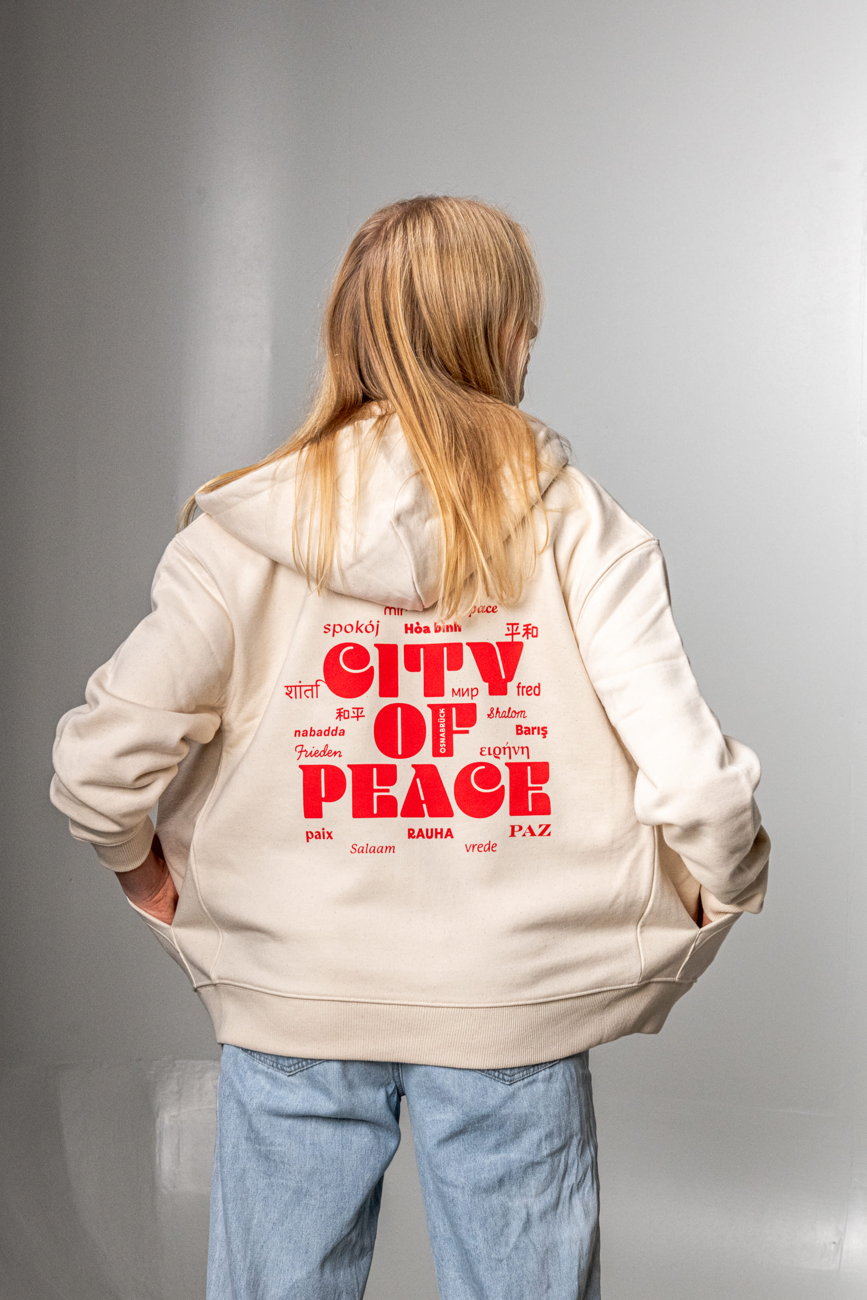 CITY OF PEACE zipper hoodie - Image 3