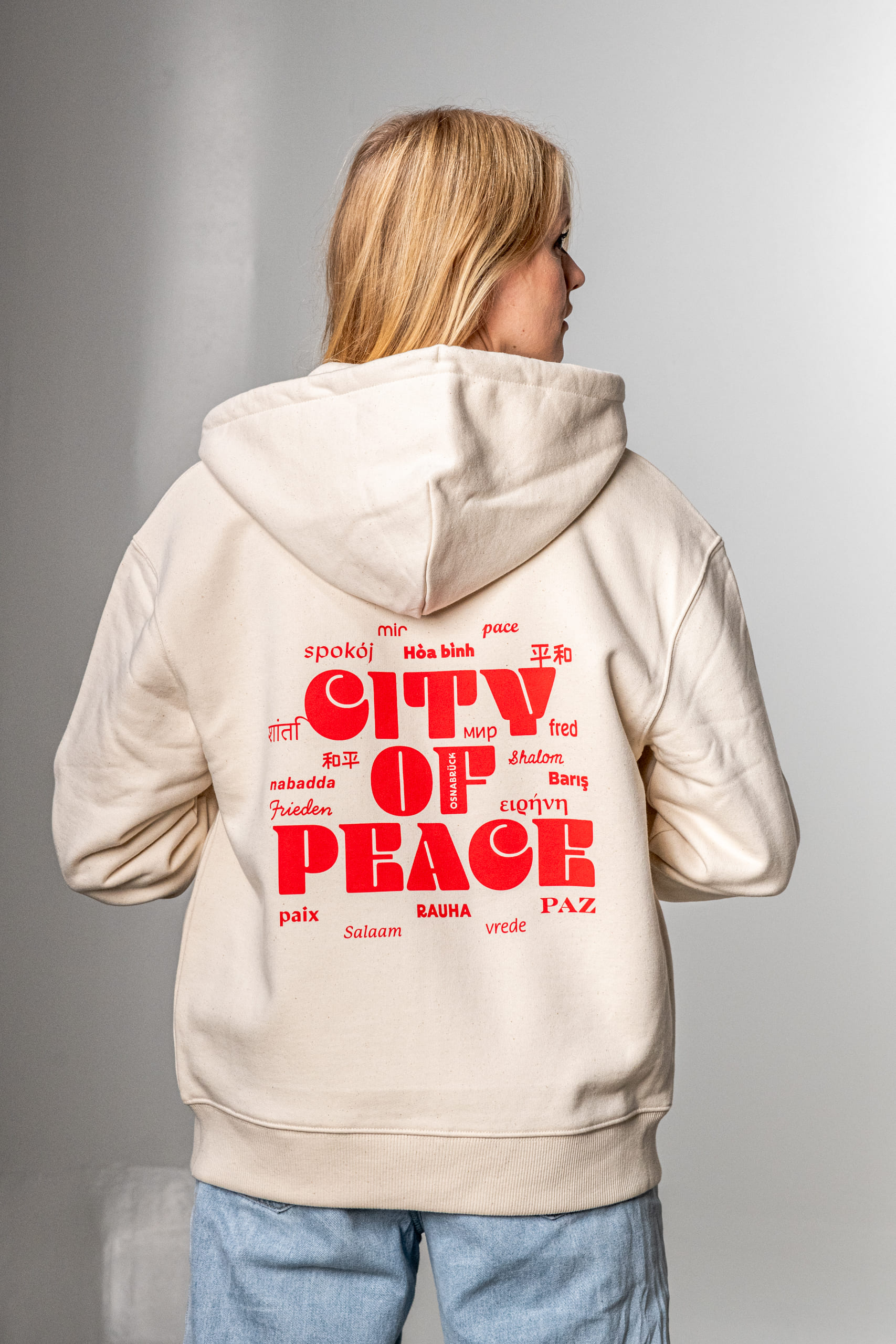 CITY OF PEACE zipper hoodie - Image 2