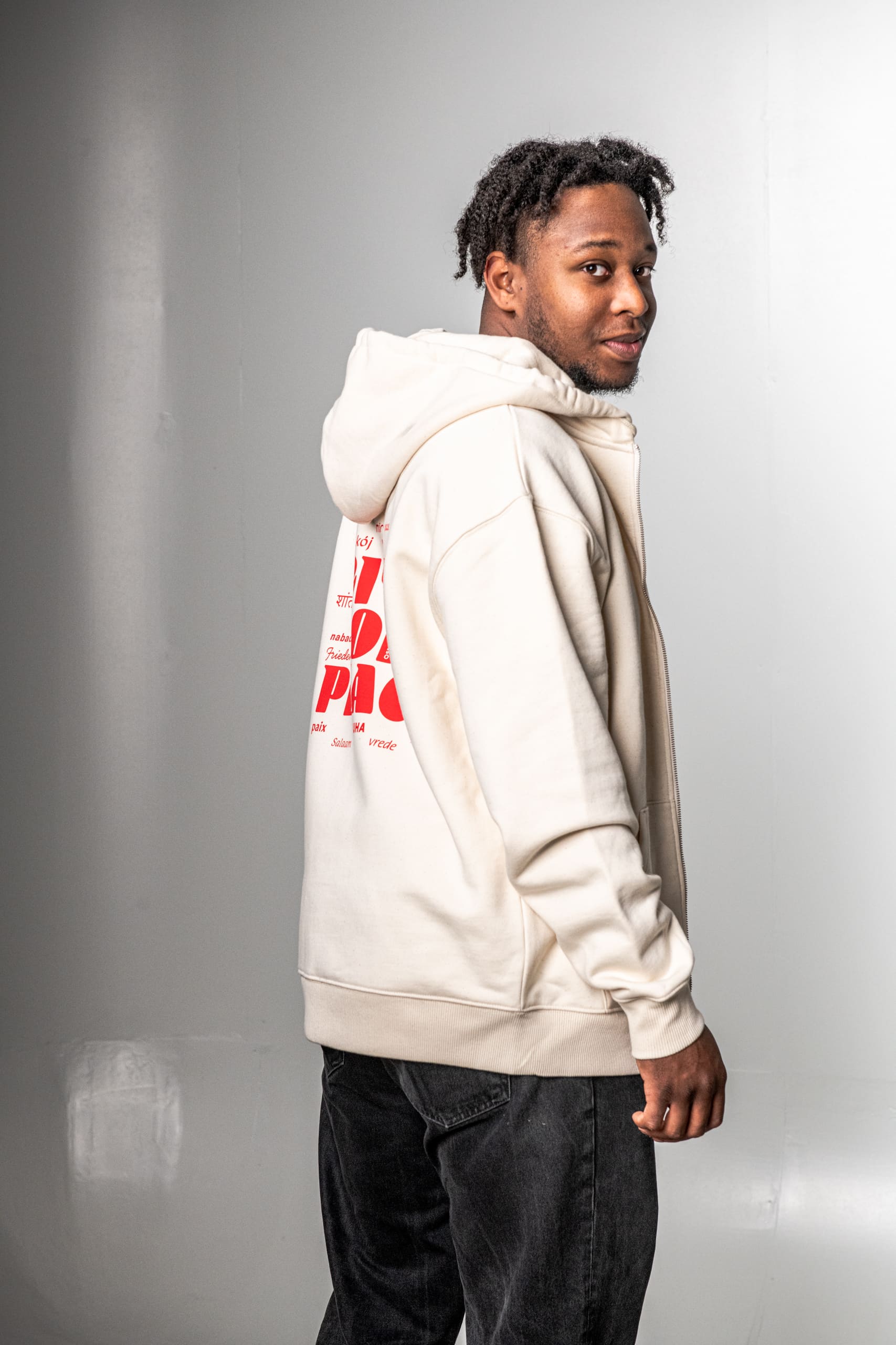 CITY OF PEACE zipper hoodie - Image 5